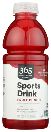 365 by Whole Foods Market Fruit Punch Sports Drink bottle for on-the-go hydration