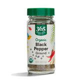 365 by Whole Foods Market Organic Black Pepper Ground bottle for everyday seasoning.