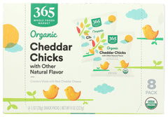 365 by Whole Foods Market organic cheddar chick crackers in an eight-pack for easy lunches