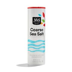 365 by Whole Foods Market sea salt coarse packshot for finishing dishes