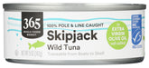365 by Whole Foods Market skipjack tuna in extra virgin olive oil can, rich and ready to enjoy.