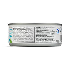 365 by Whole Foods Market skipjack tuna in olive oil can with light salt for easy flavor.