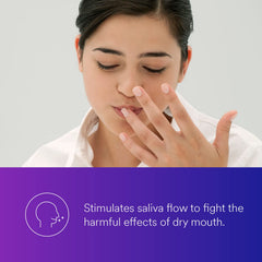 3M TheraMints bottle pour shows refreshing mint flavor and saliva support