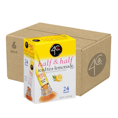 4C Half & Half powder drink packets on display, ideal for on-the-go hydration and flavor variety.