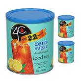 4C Light Powdered Drink Mix cannister front view for easy, family-sized iced tea preparation.