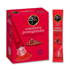 4C Powder Drink Mix Cranberry Pomegranate packaging for convenient on-the-go flavor boost