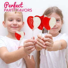 4E's Novelty creamy strawberry cream flavor pops for party favors.