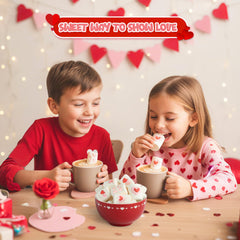 4E's Novelty pink heart marshmallows, ideal for Valentine party favors
