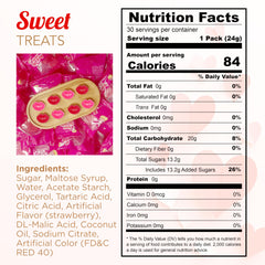 4E's Novelty sour lip gummies strawberry swirl closeup highlights bright colors and fizzy tang