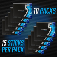 Individually wrapped Peppermint Cobalt sticks maintain mint flavor.