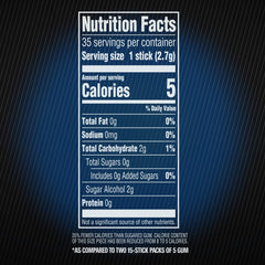 5 GUM Peppermint Cobalt pack back view highlighting bulk convenience.
