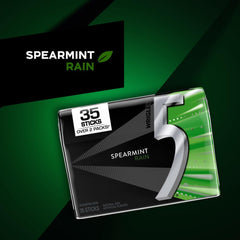 Compact 5 GUM Spearmint Rain pack fits in a pocket