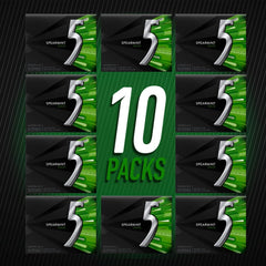 5 Gum Spearmint Rain open pack ready for quick refresh