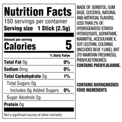 5 Gum Sweet Mint Sugar Free 15-stick pack close-up highlighting minty flavor
