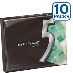 Bulk packs of 5 Gum Sweet Mint Sugar Free stacked together