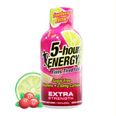 5-hour ENERGY Cranberry Lime shot bottle for quick energy on the go.