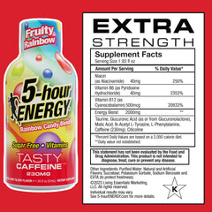 Pour shot of 5-hour ENERGY Fruity Rainbow for fast alertness on the go