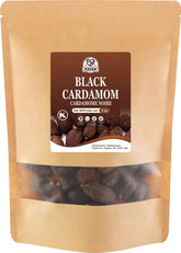 52USA black cardamom pods in kraft bag, 4oz, ready to elevate dishes.