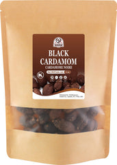 52USA black cardamom pods in kraft bag, 4oz, ready to elevate dishes.