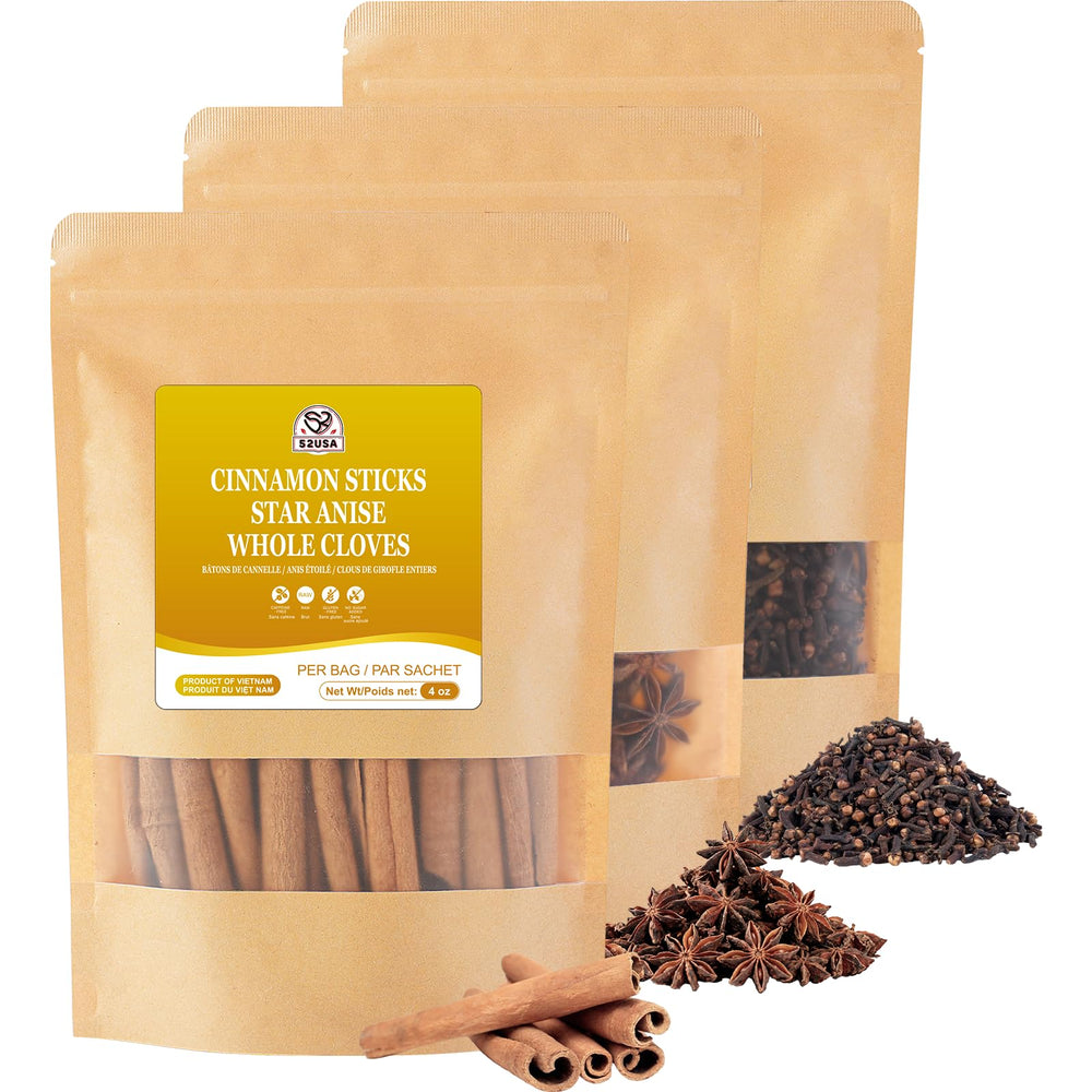 52USA Cinnamon Sticks in a jar, ideal for baking, tea, and cocktails.