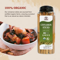 52USA cinnamon sticks ideal for baking and desserts