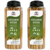 52USA Organic Cinnamon Sticks in an 8oz jar for fresh baking flavor