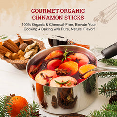 52USA cinnamon sticks in a tea cup suggests easy, comforting cinnamon tea at home