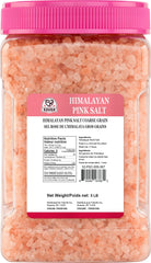 Close-up of 52USA Himalayan pink salt crystals showing mineral-rich pink hue