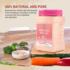 52USA Himalayan pink salt on kitchen counter ready to use