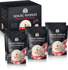52USA Konjac Shirataki Noodles box front, gluten-free, low-calorie pasta option.