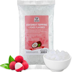 52USA Lychee Coconut Jelly bag showing ready-to-use packaging for premium toppings