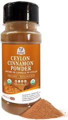 52USA Organic Ceylon Cinnamon Powder in 2oz tin for baking and beverages.