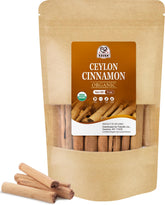 52USA Organic Ceylon Cinnamon Sticks packaging highlights organic quality for healthy cooking