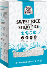 52USA Sweet Sticky Rice bag front view highlighting premium quality and all-natural ingredients.