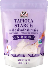 52USA Tapioca Flour packaging 14oz shows a resealable bag for freshness.