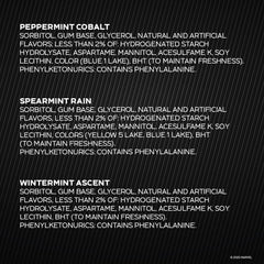 5 Gum Wintermint Ascent pack provides a cool, lasting finish.