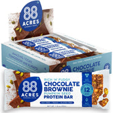 88 Acres Pumpkin Seed Protein Bars fudge brownie pack, on-the-go vegan treat for busy days