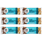 88 Acres Granola Bar dark chocolate sea salt pack showcases convenient on-the-go snacking.