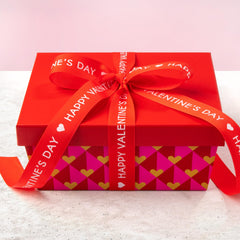 A Gift Inside hand-packed valentines basket closeup shows craft and care.