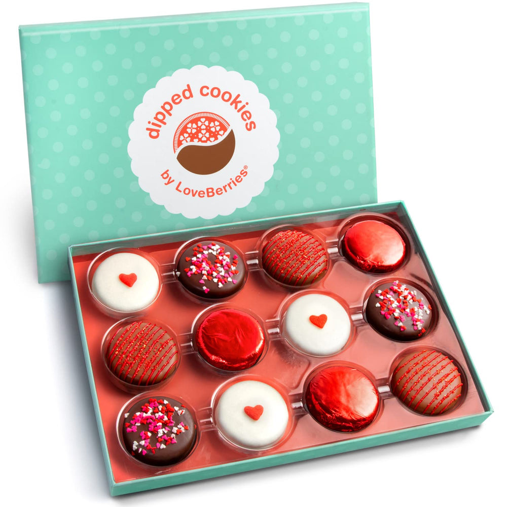 A Gift Inside Sweet Love Oreos dunked in milk chocolate, a delightful gift option for gifting.