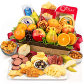 A Gift Inside fruit assortment basket with crisp apples and pears for celebrations