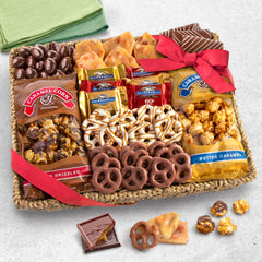 A Gift Inside Ghirardelli squares pack close-up, luxury chocolate perfect for gifting.