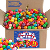 A Great Surprise rainbow gumballs bulk 11-lb box for vending machines and breakrooms.