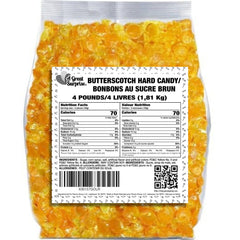 Close-up of A Great Surprise butterscotch disc texture showcasing creamy flavor