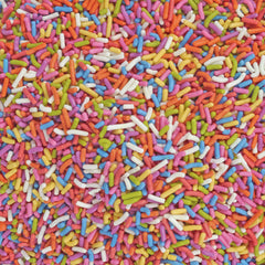 A Great Surprise rainbow sprinkles on cookie brighten treats with plant-based color