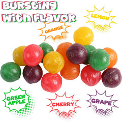 A Great Surprise fruit balls individually wrapped for desk and event sharing.