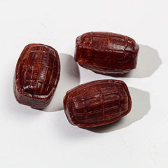 A Great Surprise Root Beer Barrels close-up reveals hard candy texture with fizzy appeal.