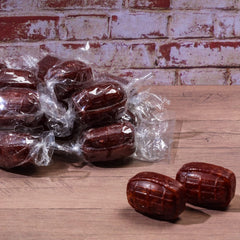 Close-up of A Great Surprise Root Beer Barrels highlighting nostalgic flavor.