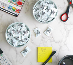 A Great Surprise Thank You mints as wedding favors for a refined touch.