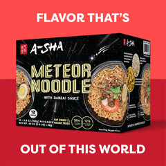 A-SHA Meteor Noodle with Danzai Sauce served in a bowl.